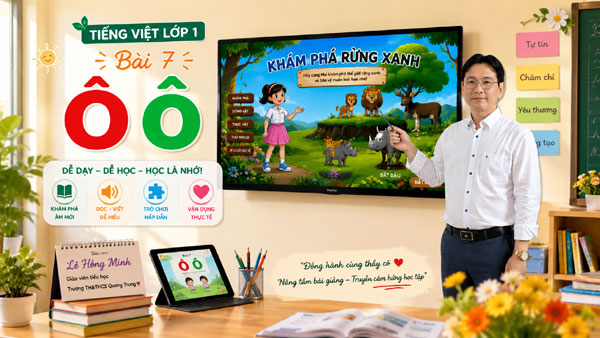 Bài giảng AI Ô ô - Tiếng Việt 1 tuần 2 - Trò chơi khám phá rừng xanh hấp dẫn